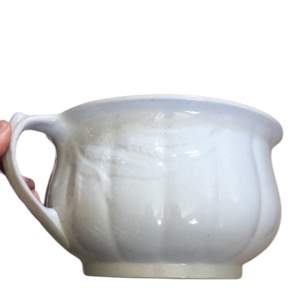 VINTAGE WM ADAMS & SONS IRONSTONE CHAMBER POT ENGLAND - Picture 1 of 6